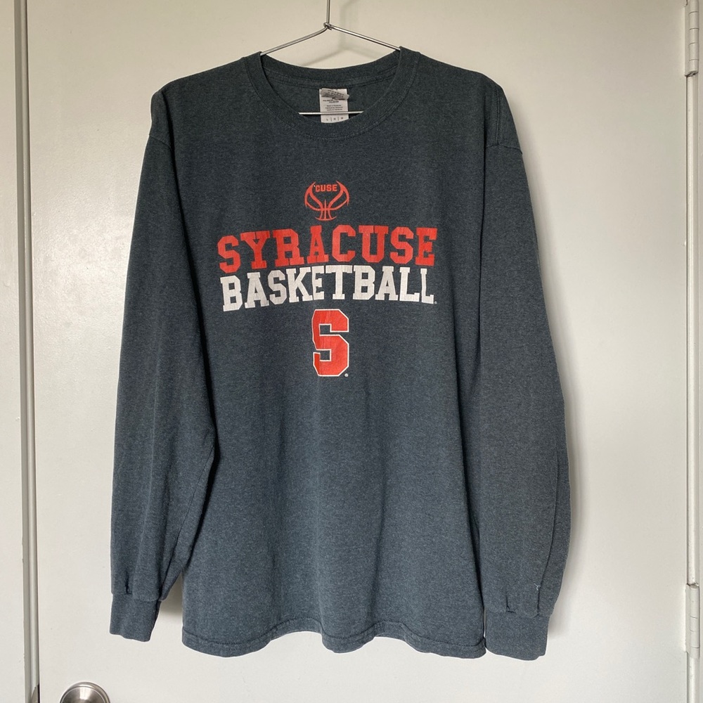Syracuse Basketball Grey Long Sleeve Large - Excellent Condition